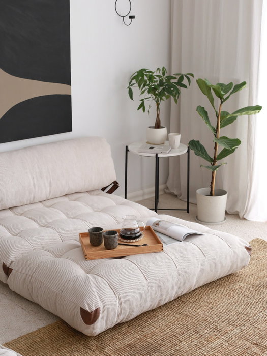 Atelier Del Sofa Fold Kadife 2 - Blanco